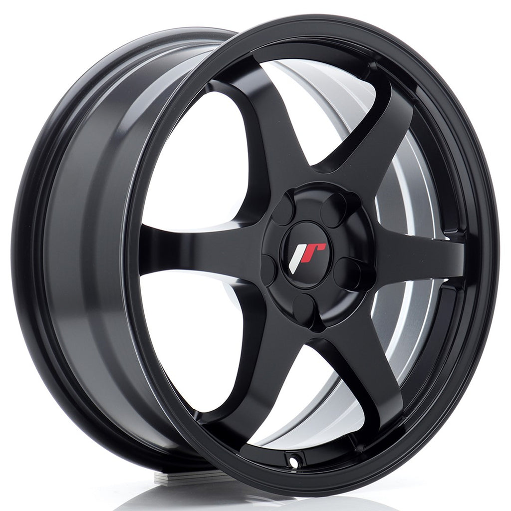 Cerchio in Lega JAPAN RACING JR3 17x7 ET20-42 5H con foratura su misura Matt Black