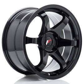 Cerchio in Lega JAPAN RACING JR3 17x9 ET20-35 4H con foratura su misura Gloss Black