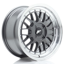 Load image into Gallery viewer, Cerchio in Lega JAPAN RACING JR23 16x8 ET20-45 4H con foratura su misura Hyper Gray w/ Machined Lip