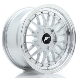 Cerchio in Lega JAPAN RACING JR23 16x8 ET20-45 5H con foratura su misura Hyper Silver w/ Machined Lip