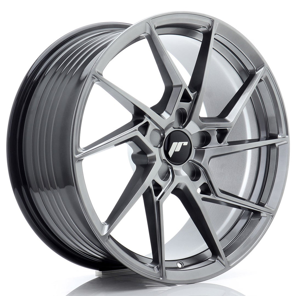 Cerchio in Lega JAPAN RACING JR33 19x8,5 ET20-45 5H con foratura su misura Hyper Black