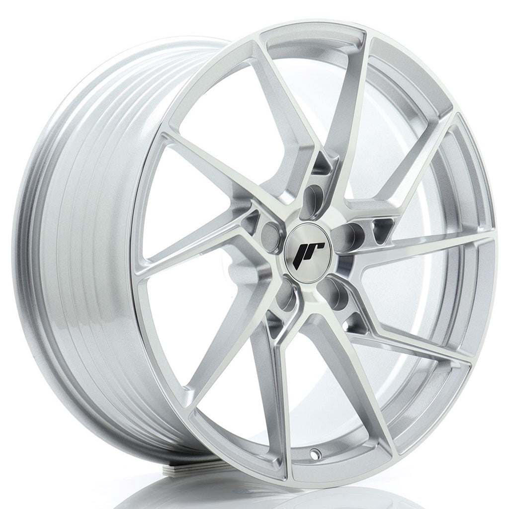 Cerchio in Lega JAPAN RACING JR33 19x8,5 ET20-45 5H con foratura su misura Silver Machined Face