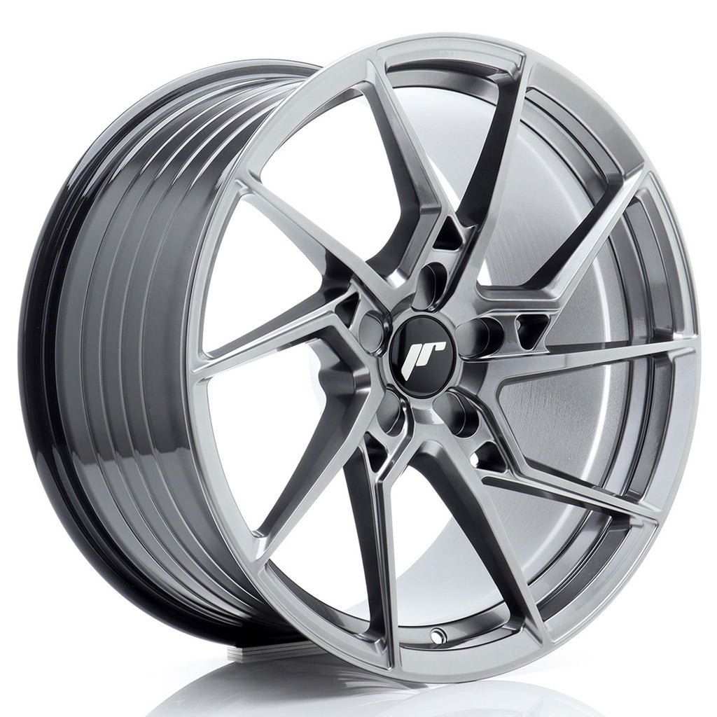 Cerchio in Lega JAPAN RACING JR33 19x9,5 ET20-45 5H con foratura su misura Hyper Black