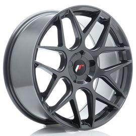 Cerchio in Lega JAPAN RACING JR18 19x8,5 ET20-45 5H con foratura su misura Hyper Gray