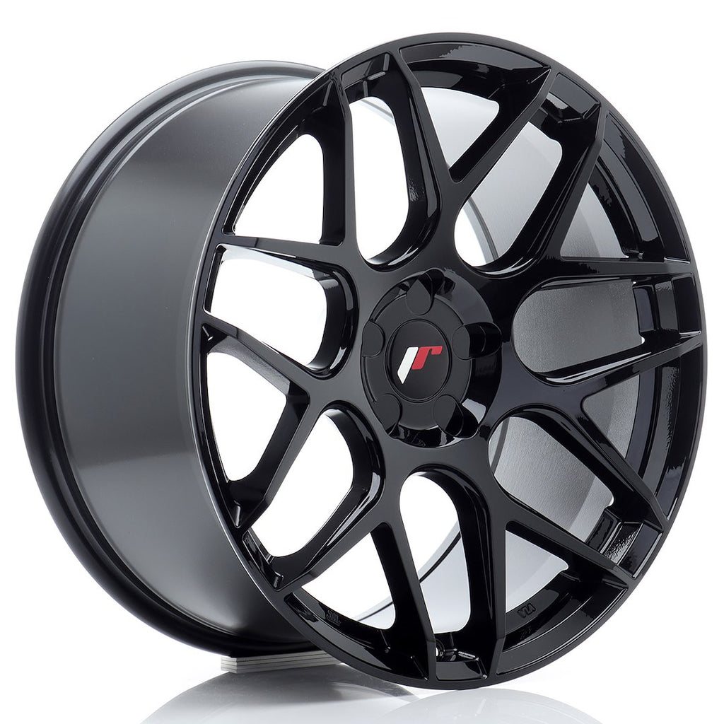 Cerchio in Lega JAPAN RACING JR18 19x9.5 ET20-42 5H con foratura su misura Gloss Black