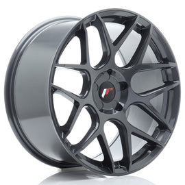 Cerchio in Lega JAPAN RACING JR18 19x9.5 ET20-42 5H con foratura su misura Hyper Gray
