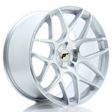 Cerchio in Lega JAPAN RACING JR18 19x9.5 ET20-42 5H con foratura su misura Silver Machined Face