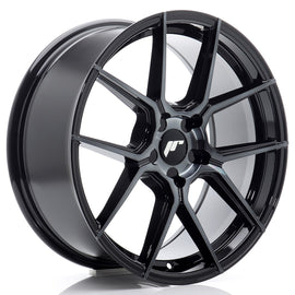 Cerchio in Lega JAPAN RACING JR30 18x8.5 ET20-45 5H con foratura su misura Black Machined w/ Tinted Face