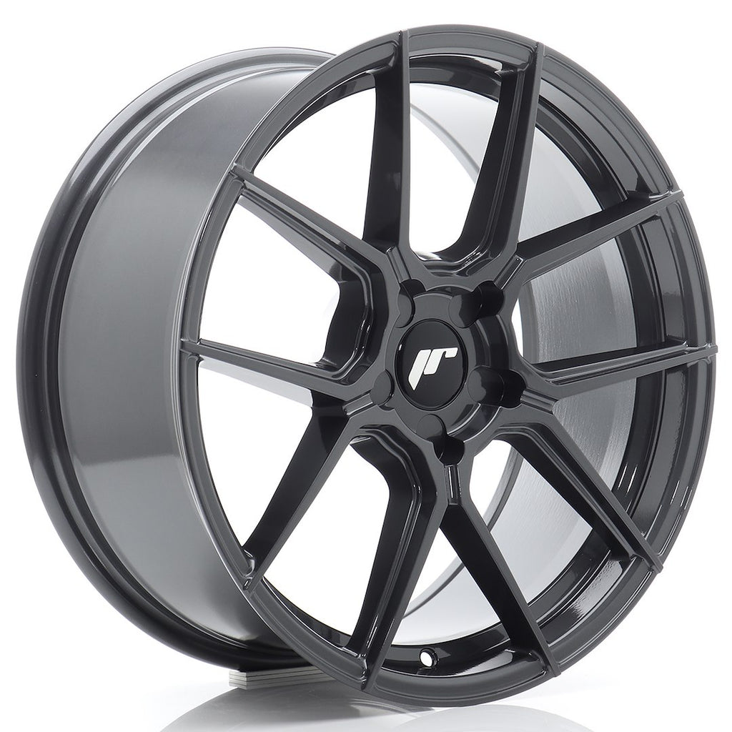 Cerchio in Lega JAPAN RACING JR30 18x8.5 ET20-45 5H con foratura su misura Hyper Gray