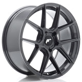 Cerchio in Lega JAPAN RACING JR30 18x8.5 ET20-45 5H con foratura su misura Hyper Gray