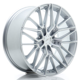Cerchio in Lega JAPAN RACING JR38 19x8.5 ET20-45 5H con foratura su misura Silver Machined Face