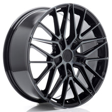 Carica l&#39;immagine nel visualizzatore di Gallery, Cerchio in Lega JAPAN RACING JR38 20x8.5 ET20-45 5H con foratura su misura Black Machined w/ Tinted Face