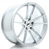 Cerchio in Lega JAPAN RACING JR21 20x10 ET40 5x120 Silver Machined Face
