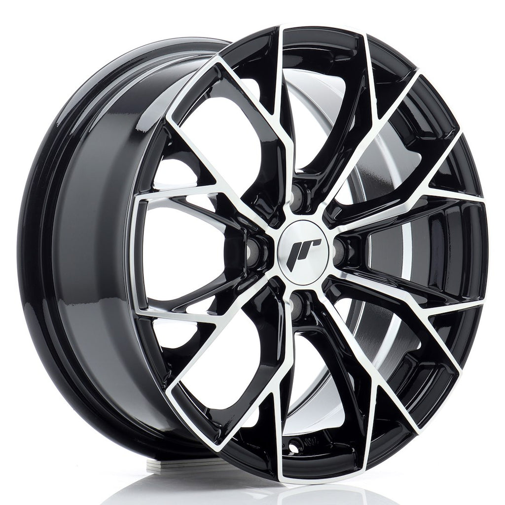 Cerchio in Lega JAPAN RACING JR49 15x6,5 ET35 4x100 Gloss Black Machined Face