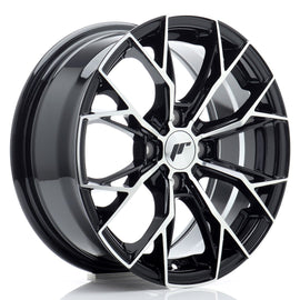 Cerchio in Lega JAPAN RACING JR49 15x6,5 ET35 4x100 Gloss Black Machined Face