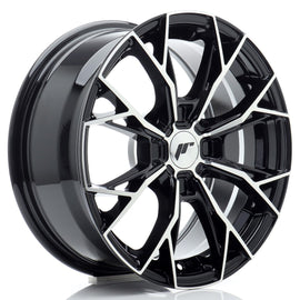 Cerchio in Lega JAPAN RACING JR49 16x7 ET20-42 4H con foratura su misura Gloss Black Machined Face