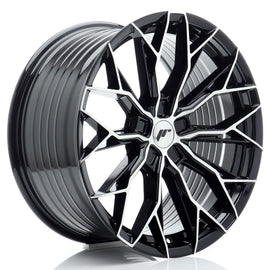 Cerchio in Lega JAPAN RACING JR49 19x9 ET20-40 5H con foratura su misura Gloss Black Machined Face