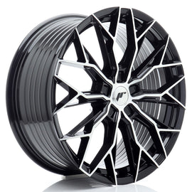 Cerchio in Lega JAPAN RACING JR49 20x8,5 ET20-45 5H con foratura su misura Gloss Black Machined Face