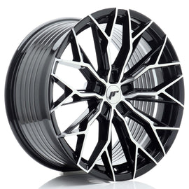 Cerchio in Lega JAPAN RACING JR49 20x9 ET20-35 5H con foratura su misura Gloss Black Machined Face