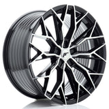 Cerchio in Lega JAPAN RACING JR49 20x9 ET20-35 5H con foratura su misura Gloss Black Machined Face