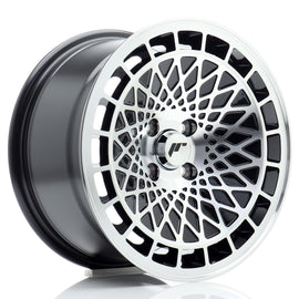 Cerchio in Lega JAPAN RACING JR14 15x8 ET25 4x100 Gloss Black Machined Face