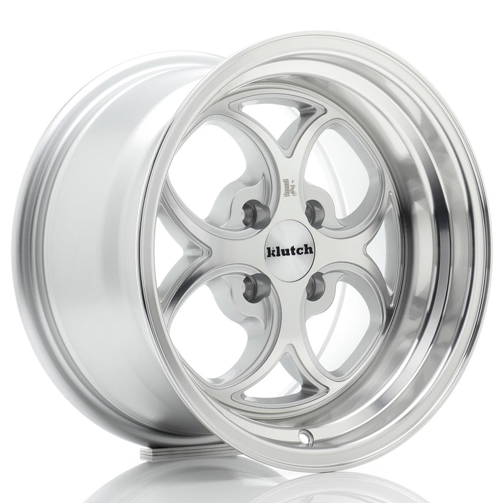 Cerchio in Lega KLUTCH WHEELS SL2 15x8,5 ET17 4x100 Silver Machined Face