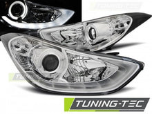 Carica l&#39;immagine nel visualizzatore di Gallery, Fari Anteriori HYUNDAI ELANTRA 11.10-15 CHROME DAYLIGHT LED