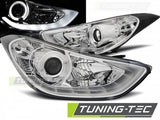 Fari Anteriori HYUNDAI ELANTRA 11.10-15 CHROME DAYLIGHT LED