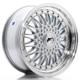 Cerchio in Lega JAPAN RACING JR9 17x7.5 ET35 5x112/120 Silver w/ Machined Lip+Silver Rivets