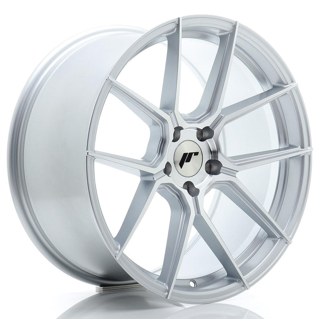 Cerchio in Lega JAPAN RACING JR30 19x9.5 ET36 5x120 Silver Machined Face