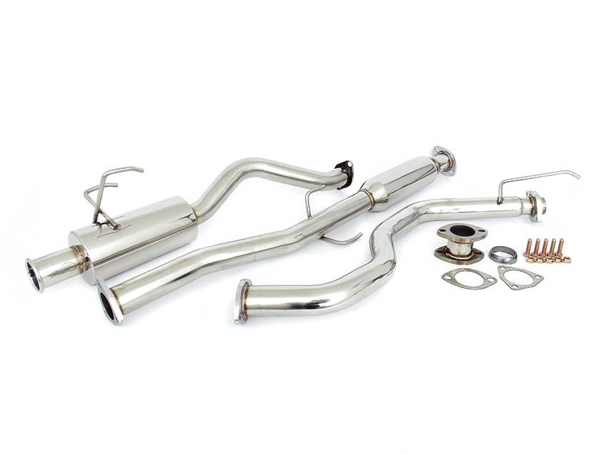 Scarico Cat-Back N1 Spoon Style SK-Import Honda Civic EK EJ 1995-2001 Inox 63,5 mm - foto 7