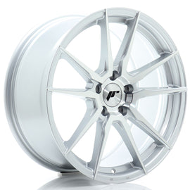 Cerchio in Lega JAPAN RACING JR21 18x8 ET40 5x112 Silver Machined Face