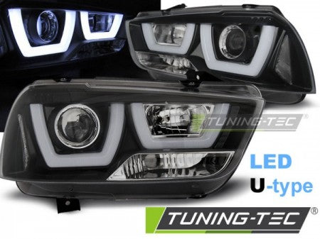 Fari Anteriori DODGE CHARGER LX II 11-15 TUBE LIGHT BLACK
