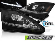 Carica l&#39;immagine nel visualizzatore di Gallery, Fari Anteriori LEXUS IS 06-13 DRL BLACK