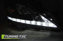 Carica l&#39;immagine nel visualizzatore di Gallery, Fari Anteriori LEXUS IS 06-13 DRL BLACK