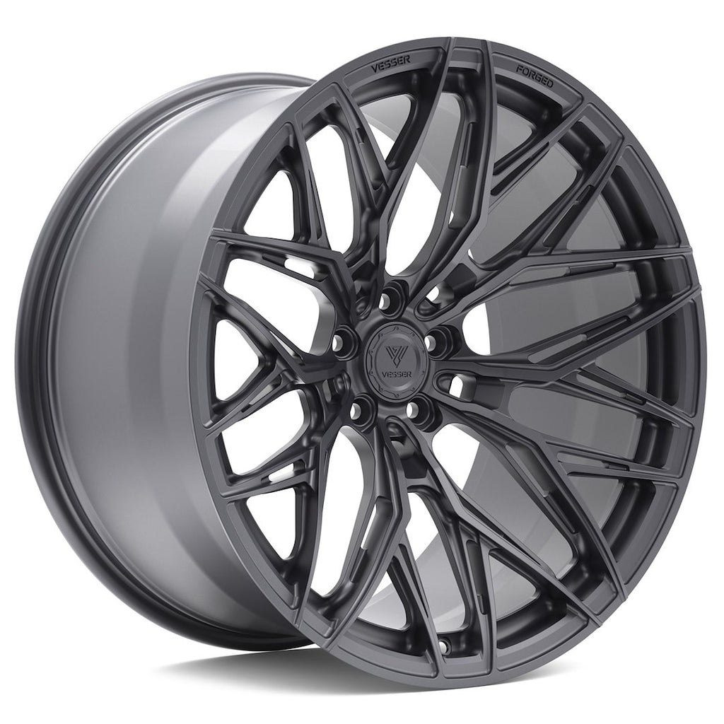 Cerchio in Lega VESSER VSR1 20x9,5 ET15-40 5H con foratura su misura Custom Finish