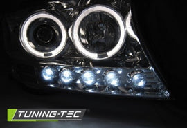 Fari Anteriori TOYOTA LAND CRUISER FJ200 07-12 ANGEL EYES CHROME