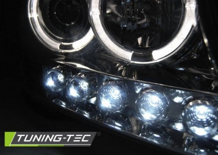 Fari Anteriori TOYOTA LAND CRUISER FJ200 07-12 ANGEL EYES CHROME