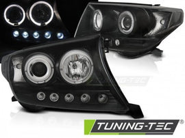 Fari Anteriori TOYOTA LAND CRUISER FJ200 07-12 ANGEL EYES BLACK