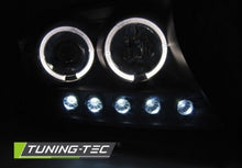Carica l&#39;immagine nel visualizzatore di Gallery, Fari Anteriori TOYOTA LAND CRUISER FJ200 07-12 ANGEL EYES BLACK