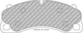 Pastiglie freni racing Ferodo DS3.12 anteriori Porsche 911 991/992, Boxster 982, Cayman 982c