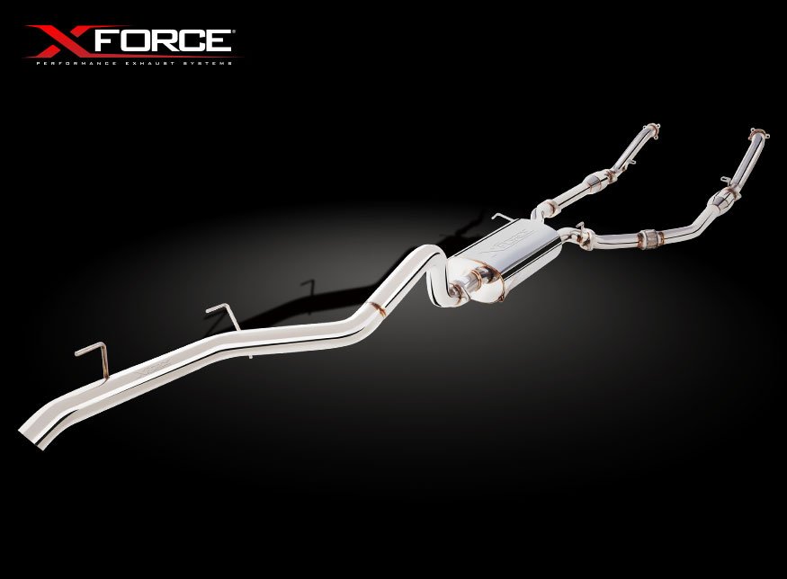 Sistema di scarico turbo-back XFORCE 2.5 con catalizzatore sportivo ac