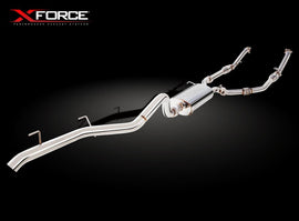 Sistema di scarico turbo-back XFORCE 2.5 con catalizzatore sportivo ac