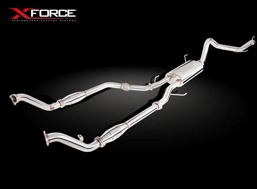 Sistema di scarico turbo-back XFORCE 2.5 con catalizzatore sportivo ac