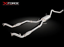 Sistema di scarico turbo-back XFORCE 2.5 con catalizzatore sportivo ac