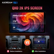 Carica l&#39;immagine nel visualizzatore di Gallery, Andream Autoradio Intelligente 2K IPS Qualcomm Android 14 per Audi A3 S3 RS3 (2002-2009) CarPlay Auto GPS