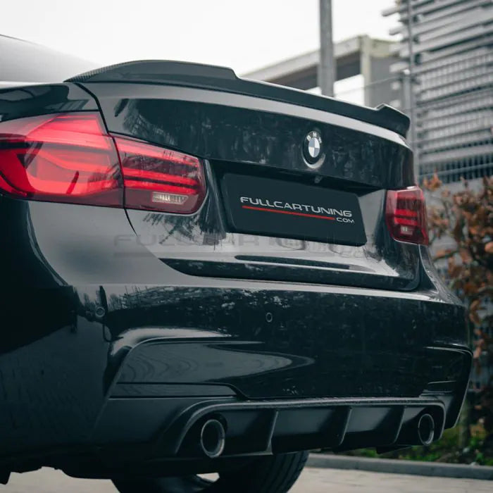 CarbonWorks Spoiler posteriore baule CS Style in carbonio per BMW Serie 3 F30/F80 F31/M3 2011-2018 - foto 1