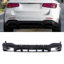 Diffusore Posteriore a Quattro Uscite Nero Lucido Mercedes GLC X253 16-19