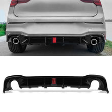 Diffusore Posteriore Nero Lucido con Luce LED VW Golf GTI GTD GTE MK8 2020+
