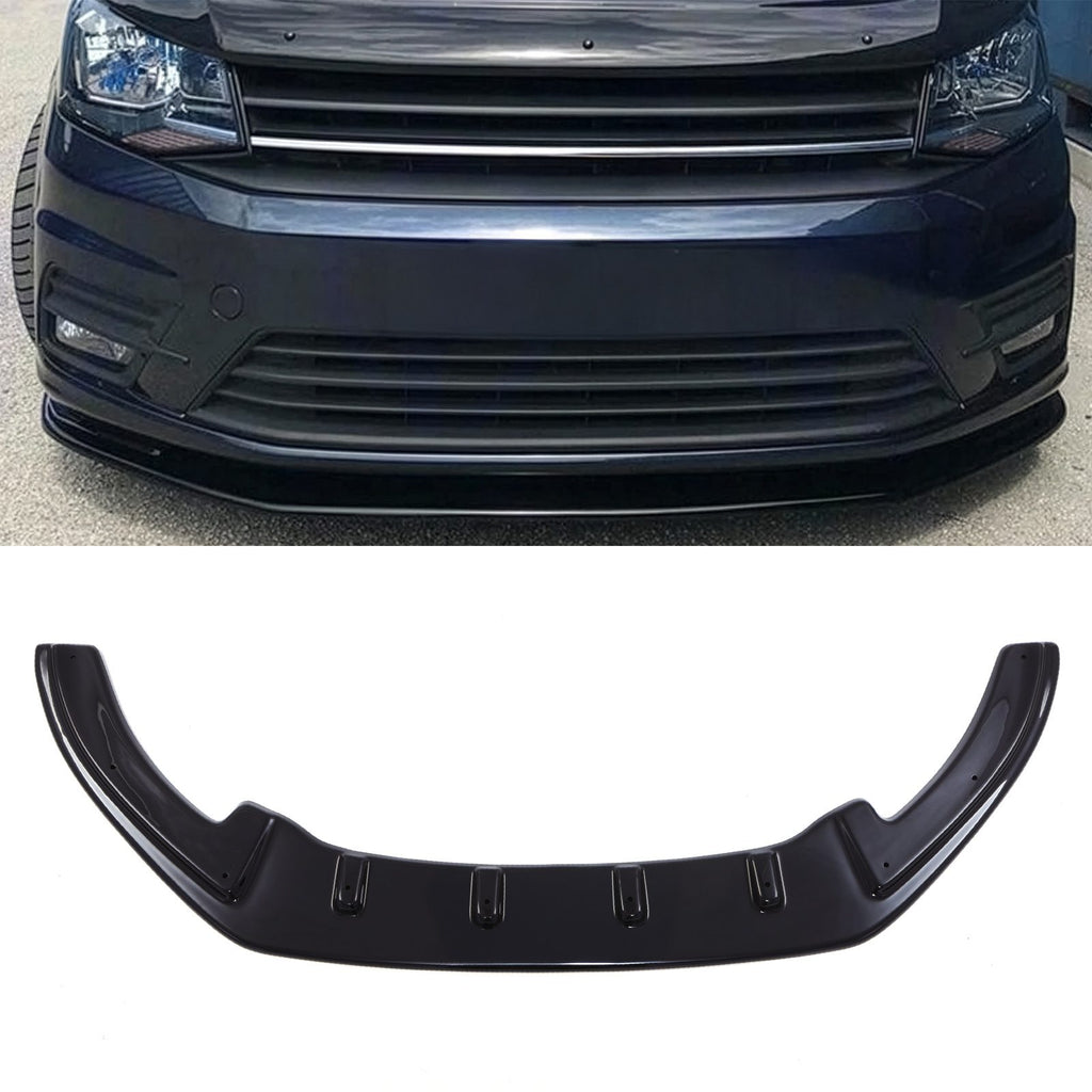 Splitter Anteriore Nero Lucido VW Caddy Mk3 Facelift 10-15